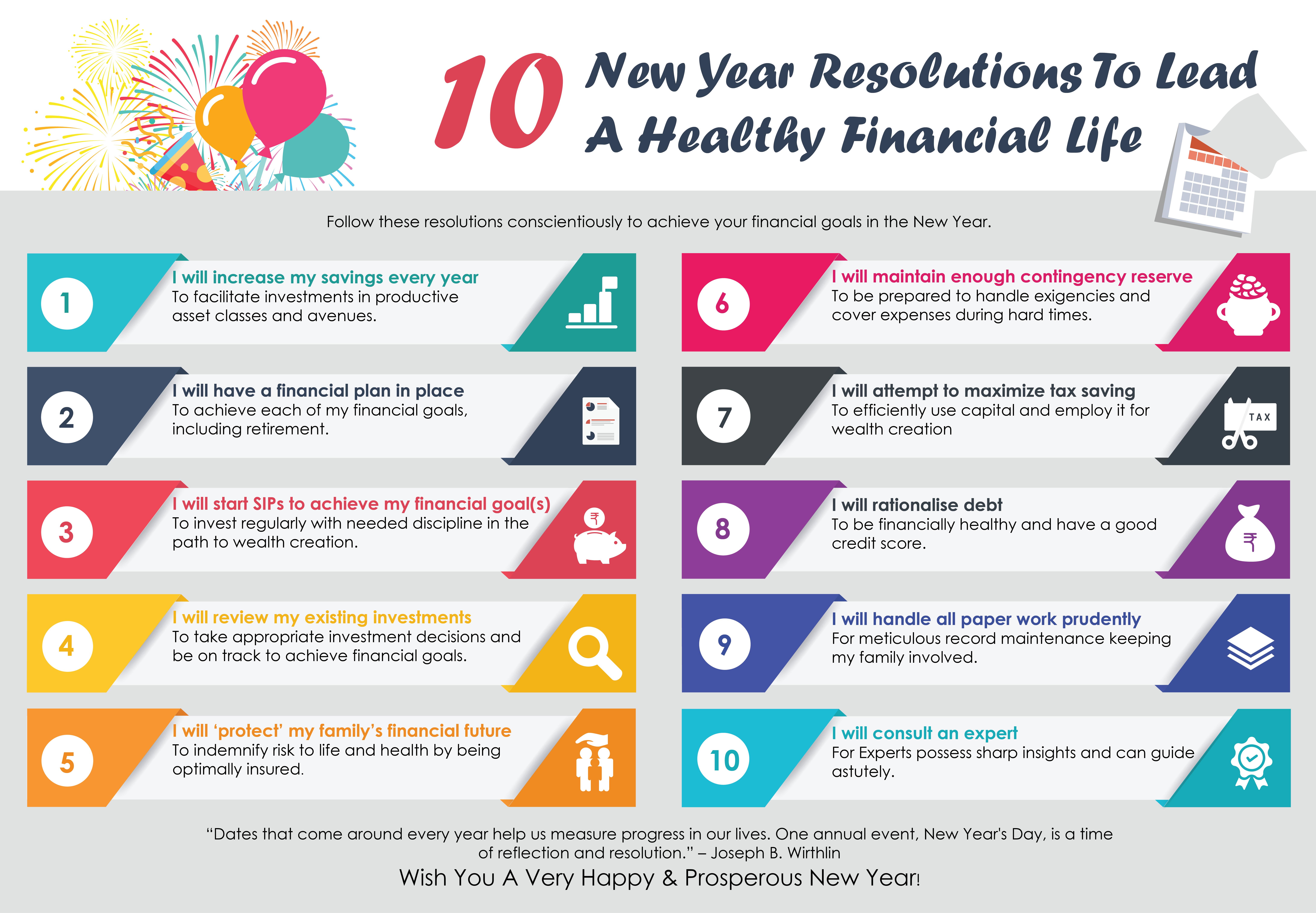 10 New Year Resolutions To Lead A Healthy Financial Life 