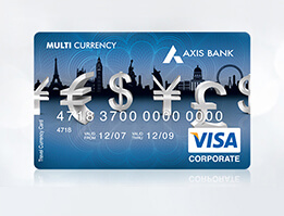 Single currency forex card