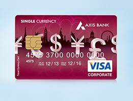 Axis bank single currency forex card charges