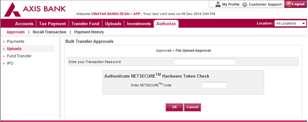 Corporate Internet Banking Corporate Banking Axis Bank