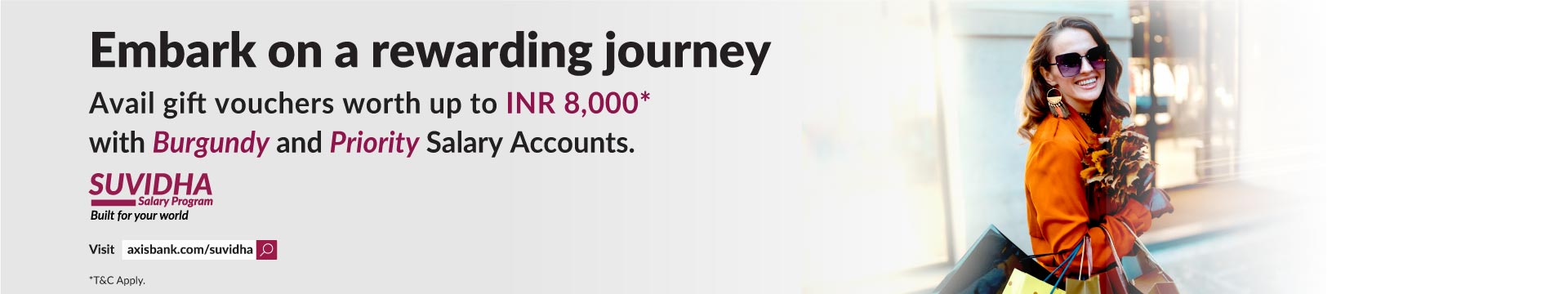 Burgundy Priority Salary Account Banner
