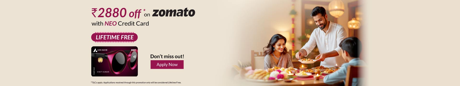 Neo festive banner