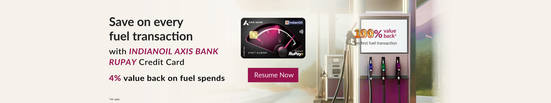 Indianoil Axis Bank Credit Card