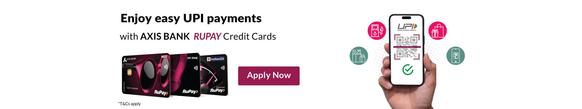 Axis Bank Rupay Credit Card Banner