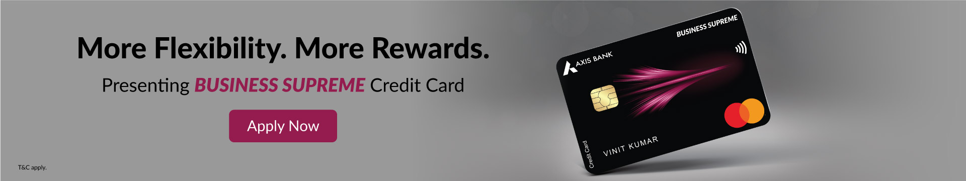 My Business Commercial Credit Card Banner