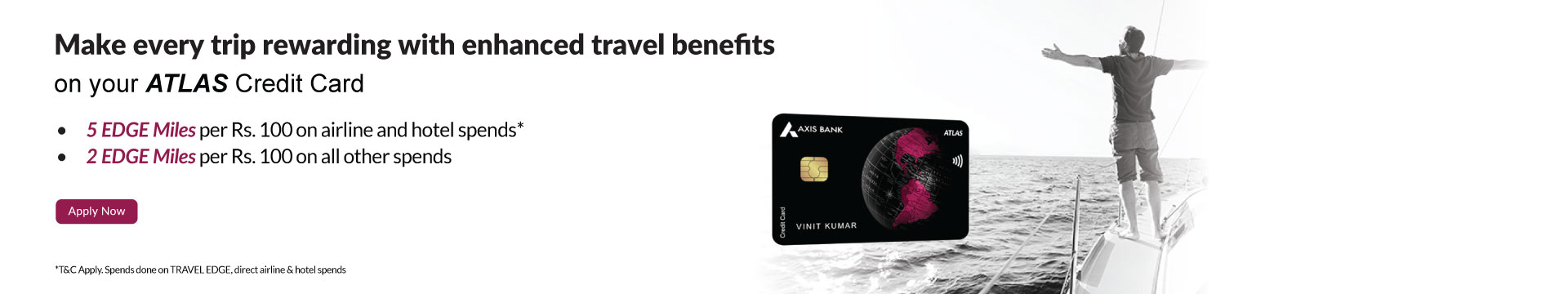 Apply for Axis Bank atlas Credit Cards