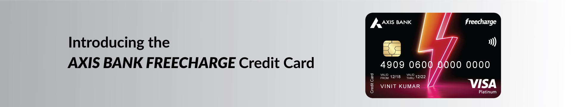 FreeCharge Credit Card Banner