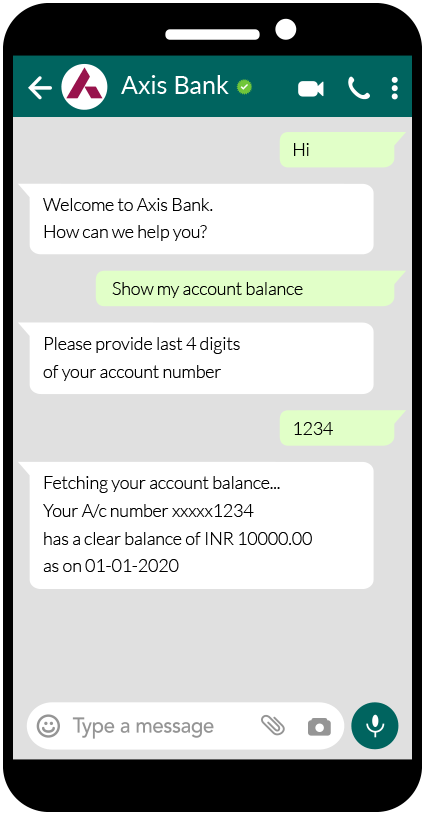Axis WhatsApp Banking - WhatsApp for all Your Banking Needs Axis WhatsApp Banking - WhatsApp for all Your Banking Needs