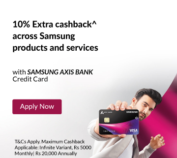 Samsung axis bank infinite credit card