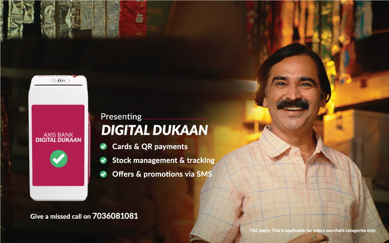 Axis Bank launches ‘Digital Dukaan’, an enhanced Payments and Business Management solution for merchants 