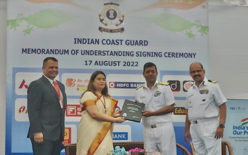 Axis Bank signs MOU with Indian Coast Guard Axis Bank signs MOU with Indian Coast Guard