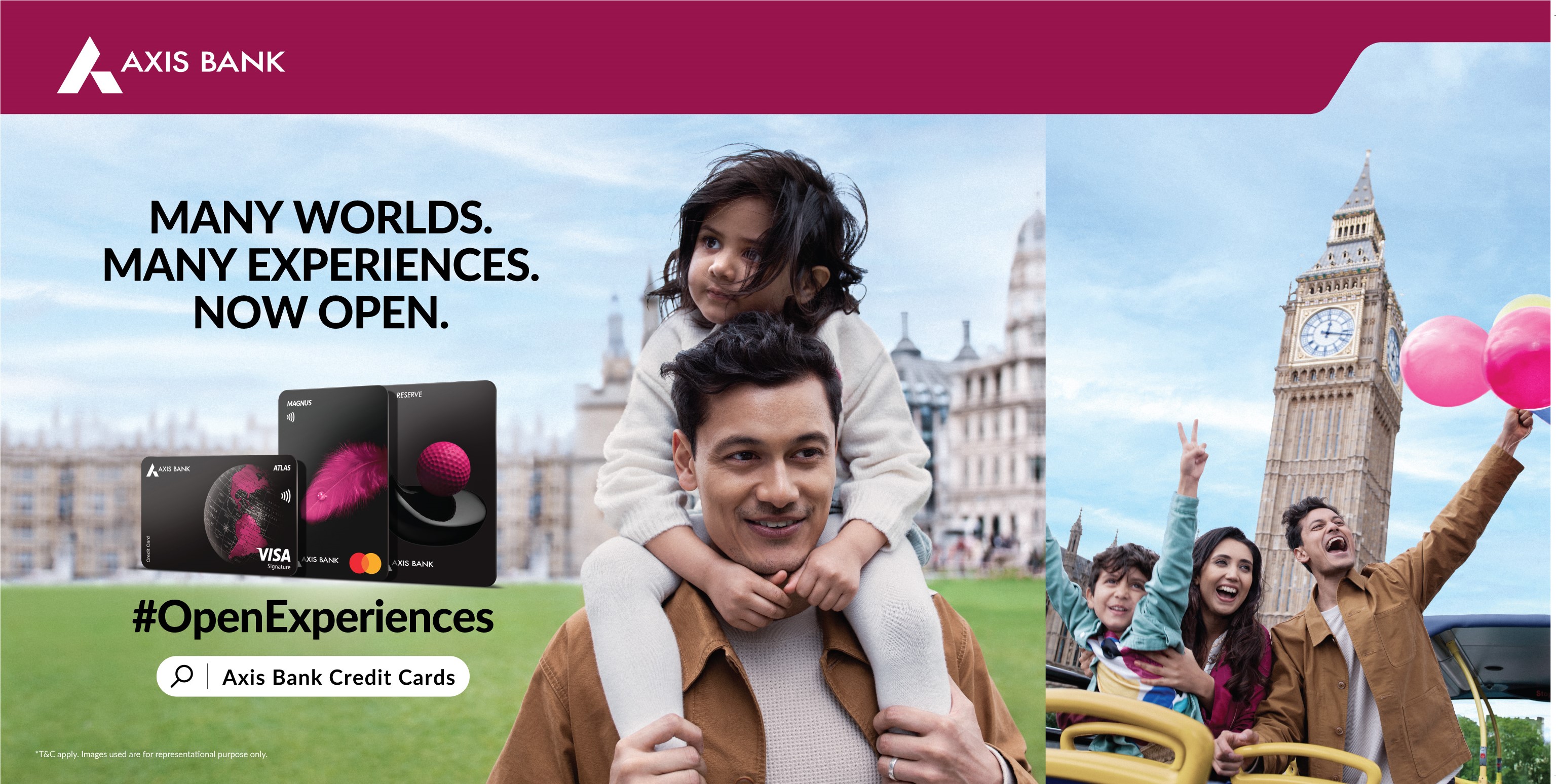 Axis Bank Unveils its Credit Cards Campaign: ‘Open Experiences’ Axis Bank Unveils its Credit Cards Campaign: ‘Open Experiences’