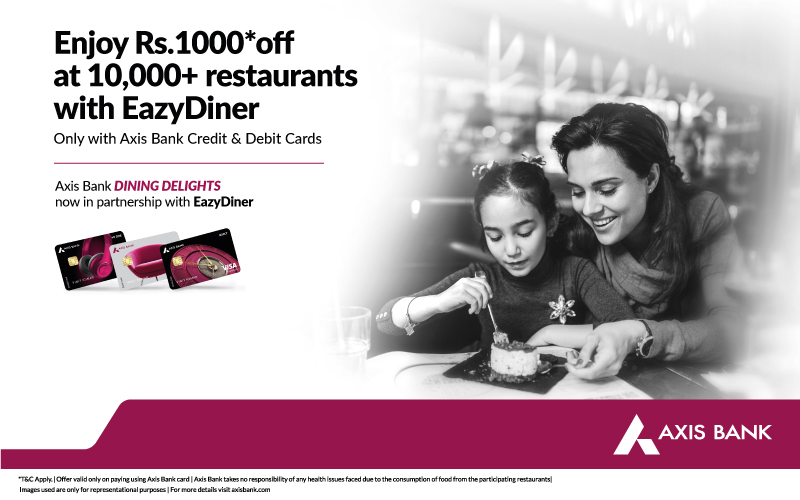 Axis Bank partners with EazyDiner to launch Dining Delights, a premium dining experience