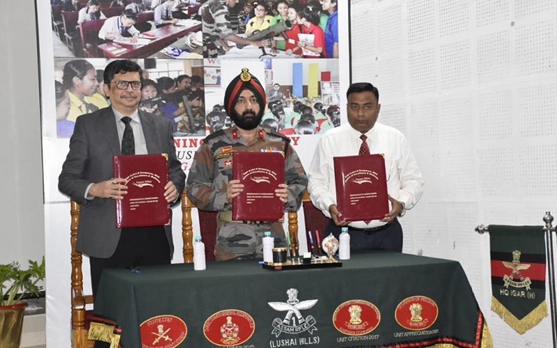 Axis Bank signs MOU with Assam Rifles and NIEDO for supporting underprivileged students in Nagaland