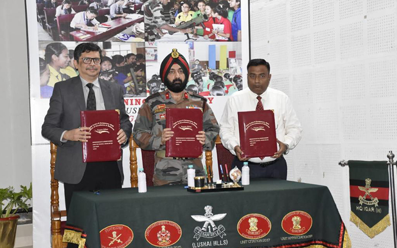 Axis Bank signs MOU with Assam Rifles and NIEDO for supporting underprivileged students in Nagaland Axis Bank signs MOU with Assam Rifles and NIEDO for supporting underprivileged students in Nagaland